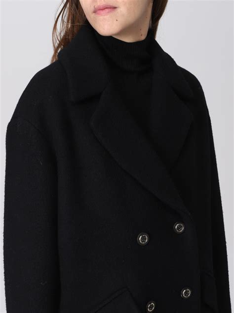 cappotto nero pinko|Pinko Outlet: Cappotto in misto lana vergine .